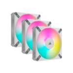 Corsair ICUE AF120 RGB Elite 120mm PWM Fan - Triple Fan Kit -  White