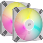 Corsair ICUE AF120 RGB Slim 120mm PWM Fluid Dynamic Fluid - Twin Pack - White