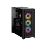 Corsair ICUE 5000D RGB Airflow Mid-Tower Case - 3X AF 120 RGB Elite Fans - Black