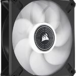 Corsair ML120 LED Elite 120mm Magnetic Levitation White LED Fan With Airguide - Single Pack - Black