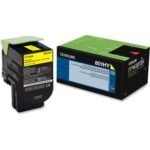 Lexmark Yellow Toner Cartridge (80C1HY0) High Yield Return Program