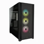 Corsair ICUE 5000X RGB Tempered Glass Mid-Tower ATX PC Smart Case - Black