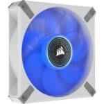 Corsair ML120 LED Elite 120mm Magnetic Levitation Blue LED Fan With Airguide - Single Pack - White Frame