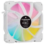 Corsair ICUE SP120 RGB Elite Performance 120mm White PWM Fan - Single Pack