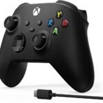 Xbox Core Wireless Gaming Controller + USB-C Cable - Carbon Black (Xbox Series, Xbox One, Windows PC, Android And iOS)
