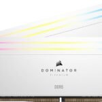 Corsair Dominator Titanium RGB DDR5 RAM 32Gb (2X 16Gb) 6000Mhz CL 30 Intel XMP ICUE Compatible Memory Kit - White