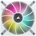 Corsair ML140 RGB Elite 140mm Magnetic Levitation RGB Fan With Airguide - Single Pack - White Frame