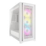 Corsair ICUE 5000D RGB Airflow Mid-Tower Case - 3X AF 120 RGB Elite Fans - White