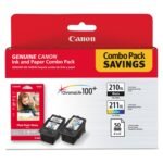 Canon 2973B004 (PG-210XL/CL-211XL) High-Yield Ink/Paper Combo