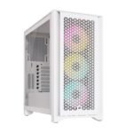Corsair ICUE 4000D RGB Mid-Tower Case - 3X AF 120 RGB Elite Fans - White