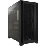 Corsair 4000D Airflow Tempered Glass Mid-Tower ATX Case - Black