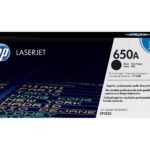 HP 650A Black LaserJet Toner Cartridge, CE270A