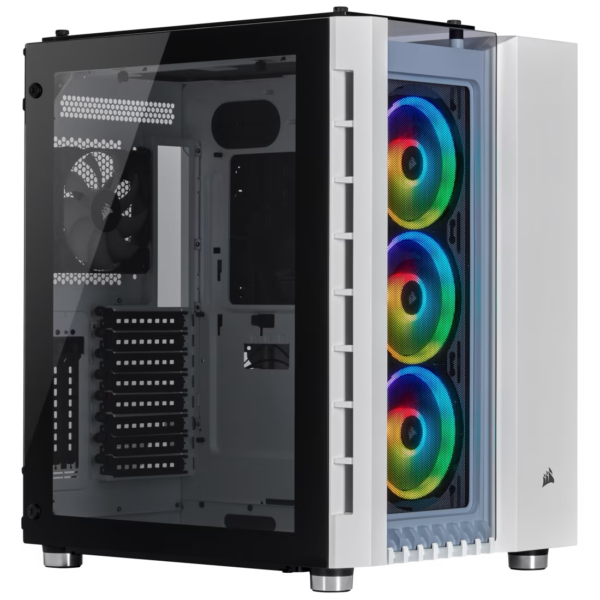 Corsair Crystal Series 680X RGB ATX High Airflow Tempered Glass Smart Case — White