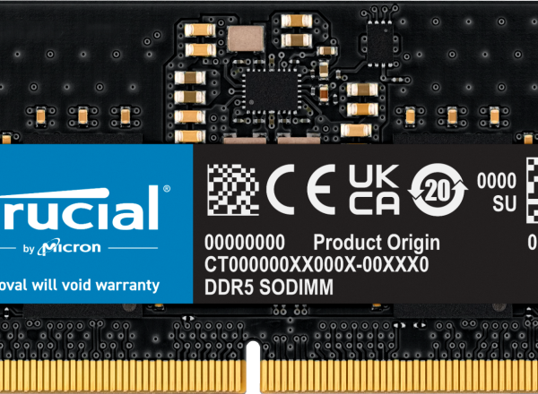 Crucial 8GB Laptop DDR5 5600 MHz SO-DIMM Memory Module