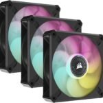 Corsair iCUE ML120 RGB ELITE Premium 120mm PWM Magnetic Levitation Fan — Triple Fan Kit with iCUE Lighting Node CORE