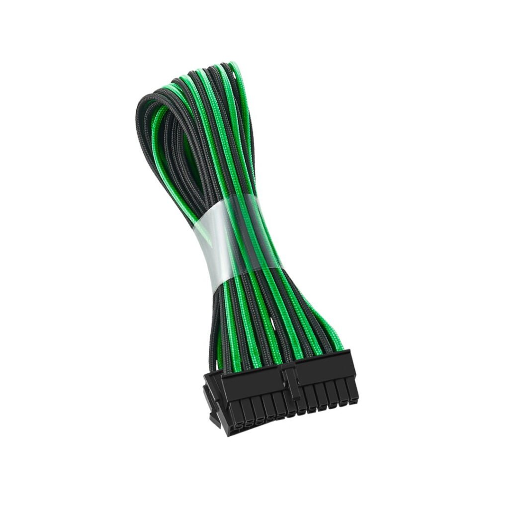 CableMod ModFlex ATX 24-pin Extension 30cm [Black/Green]