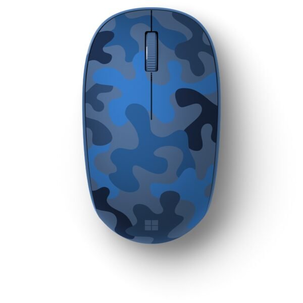 Microsoft - Wireless Bluetooth Optical Ambidextrous Mouse - Blue Camo