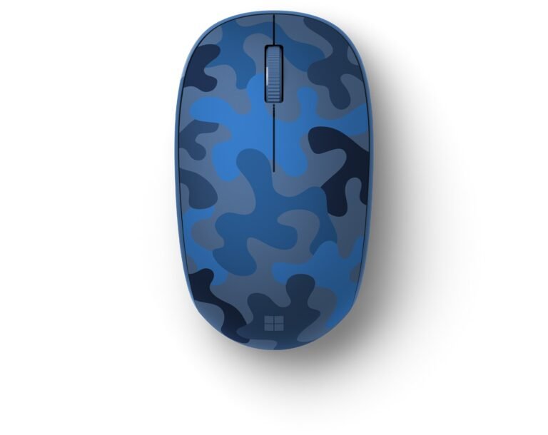 Microsoft - Wireless Bluetooth Optical Ambidextrous Mouse - Blue Camo