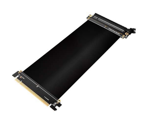 Thermaltake TT Gaming PCI-E x16 3.0 Black Extender Riser Cable 200mm - Support both AMD and Intel Motherboard