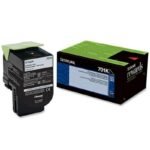 Lexmark 701K Black Return Program Toner 1K CS310/410/510