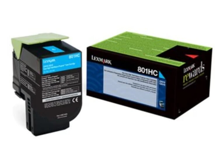 Lexmark Cyan Toner Cartridge (80C1HC0) High Yield Return Program