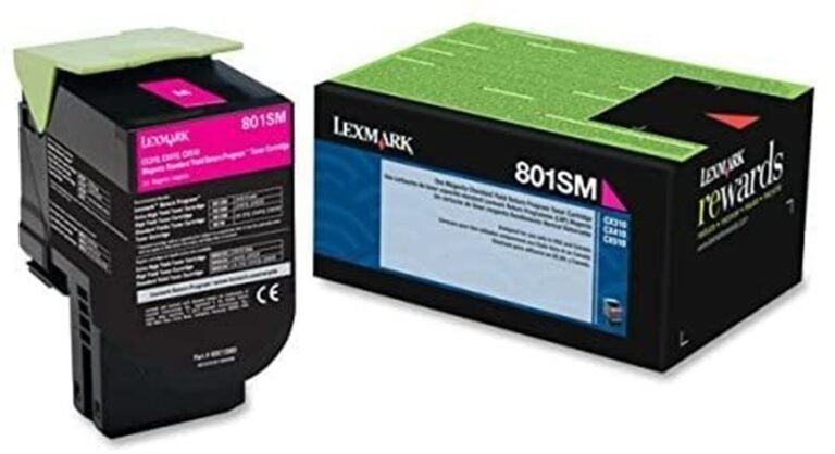 Lexmark 801SM Magenta Standard Yield Return Program Toner Cartridge