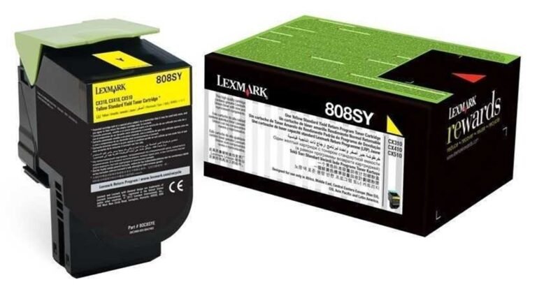 Lexmark 808SY Yellow Standard Yield Return Program Toner Cartridge