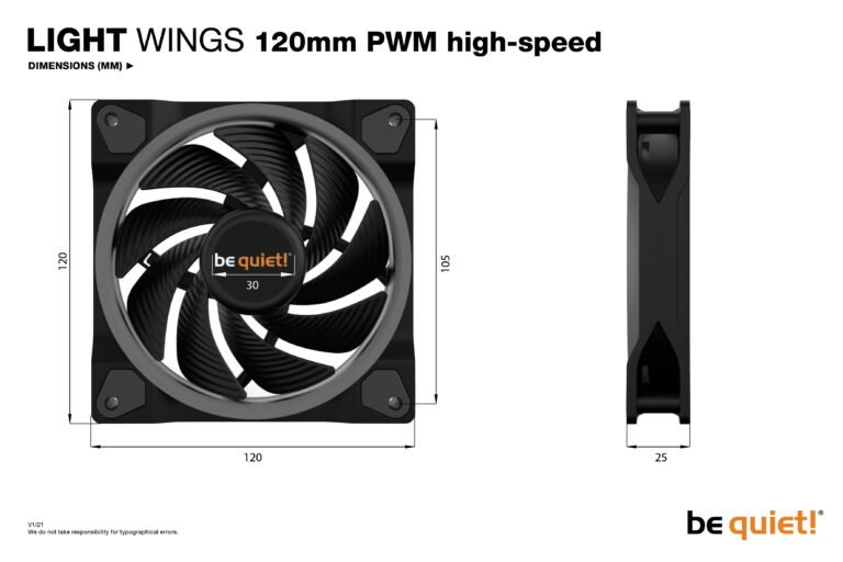 Be Quiet! Light Wings 120mm PWM High-Speed Triple Pack