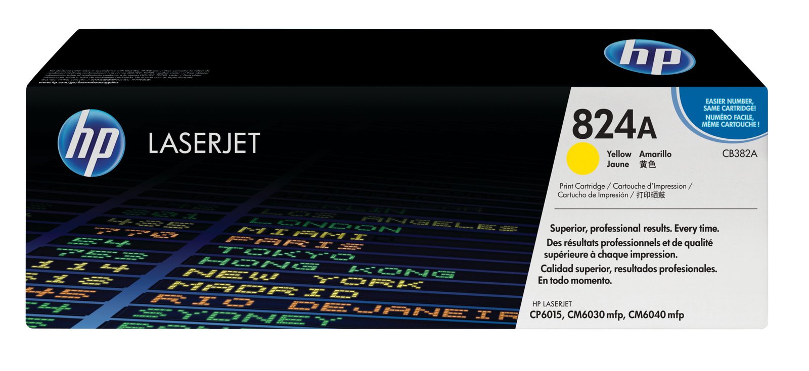 HP 824A Yellow LaserJet Toner Cartridge, Page Yield (Color) 21,000 Pages HP 824A Yellow LaserJet Toner Cartridge, Page Yield (Color) 21,000 Pages