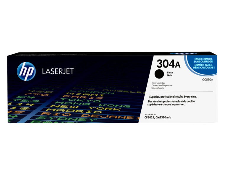 HP 304A Black LaserJet Toner Cartridge - CM2320 MFP / CP 2025 Colorshpere