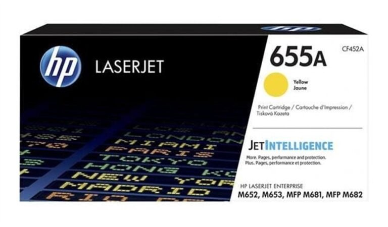 HP 655A Yellow LaserJet Toner Cartridge