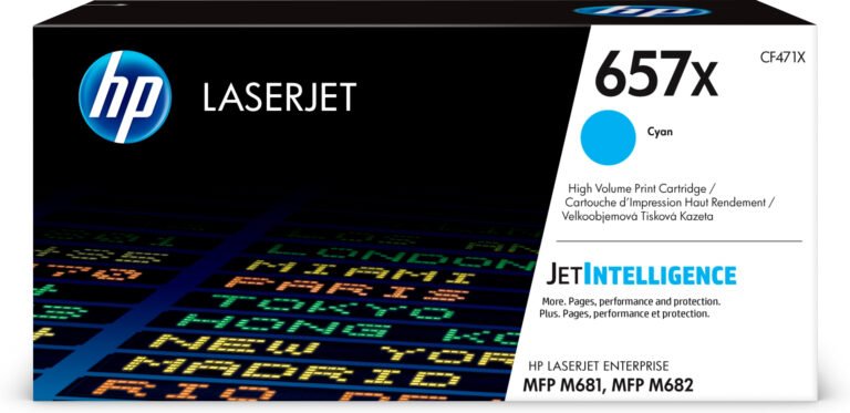 HP 657X Cyan LaserJet Toner Cartridge