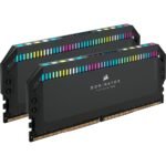 Corsair Dominator Platinum RGB 32Gb DDR5 RAM (2X 16Gb) 6000Mhz CL 30 Intel XMP ICUE Compatible Memory Kit - Black
