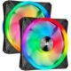 Corsair QL Series QL140 RGB 140mm RGB LED Fan - Dual Pack With Light Node Core - Black