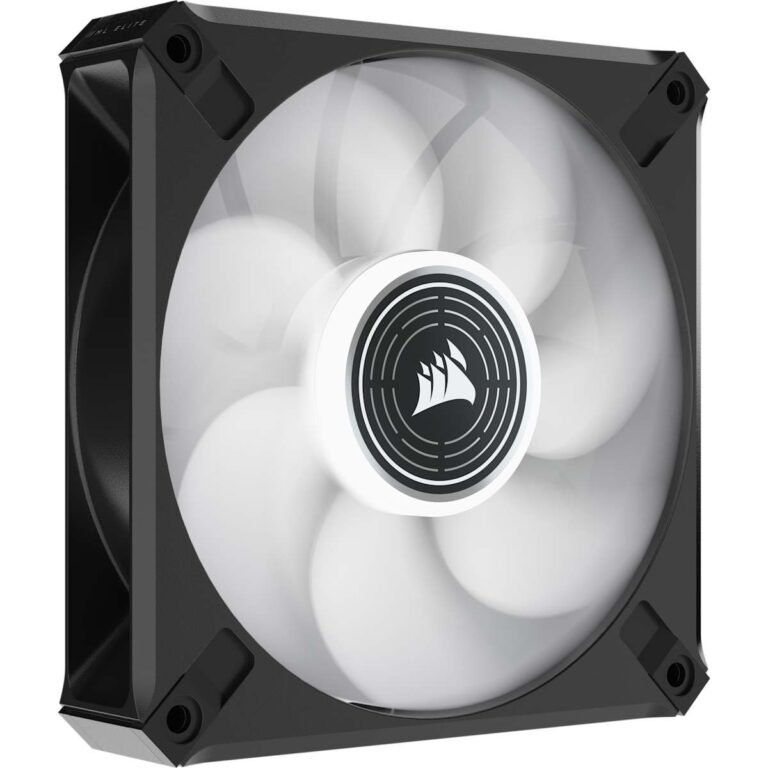 Corsair ML120 LED Elite 120mm Magnetic Levitation White LED Fan With Airguide - Single Pack - Black