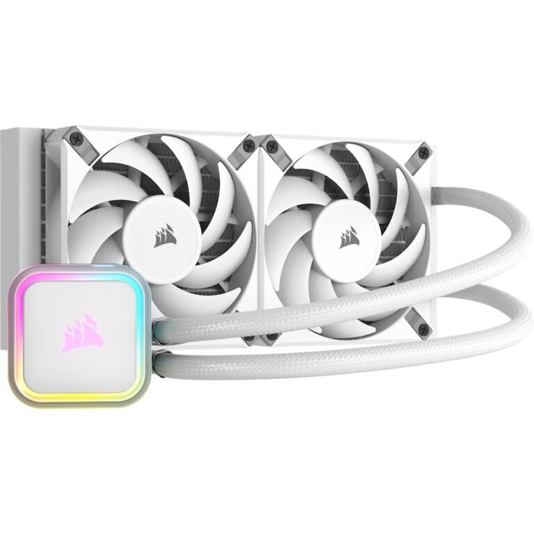Corsair ICUE H100I RGB Elite Liquid CPU Cooler - White