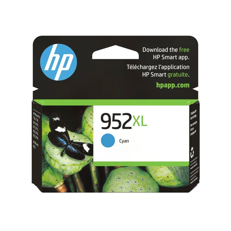 HP 952XL High Yield Cyan Original Ink Cartridge HP 952XL High Yield Cyan Original Ink Cartridge