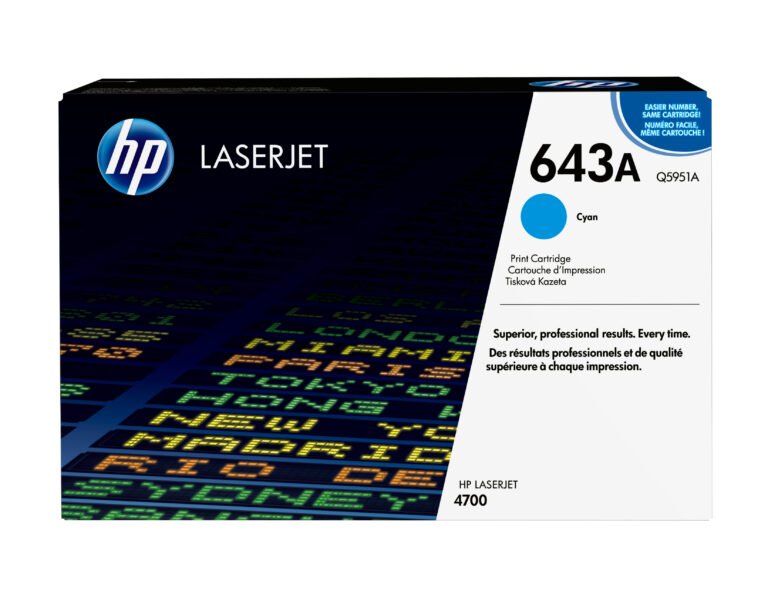 HP 643A Cyan LaserJet Toner Cartridge