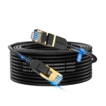 High-speed Cat 8 Ethernet cable for stable lag-free gaming and streaming connectivity.