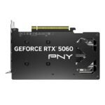 PNY GeForce RTX 5060 OC Dual Fan graphics card backplate