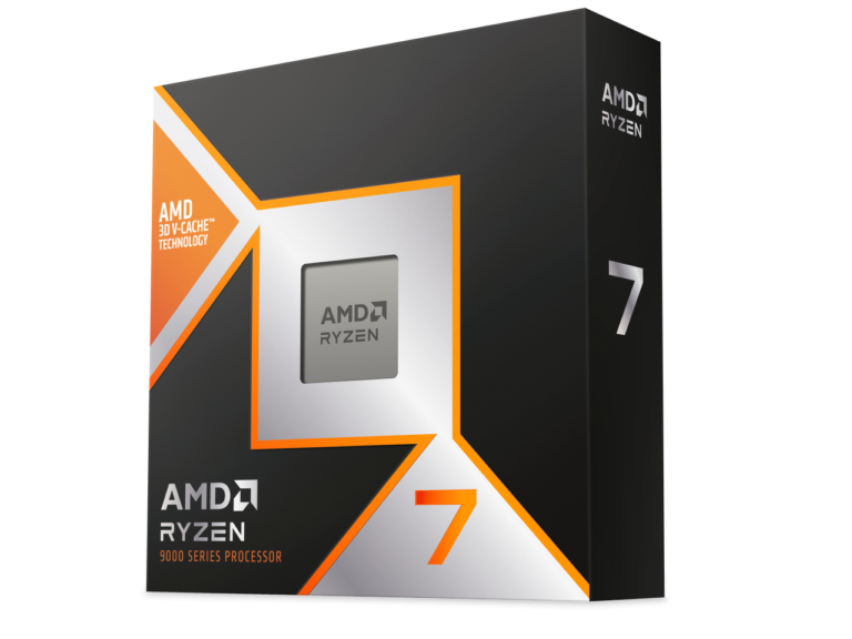 AMD Ryzen 7 9850X3D processor retail box
